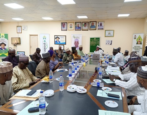 A cross section of members of the Management of NABTEB and NECO led by their respective heads, Dr. Mohammed Aminu Mohammed Registrar/Chief Executive Officer, NABTEB, and Prof. Dantani Wushishi, Registrar/Chief Executive, NECO, during a collaborative meeting between the two national examination bodies on Wednesday, 11 February, 2026, at NECO headquarters, in Minna, Niger State.